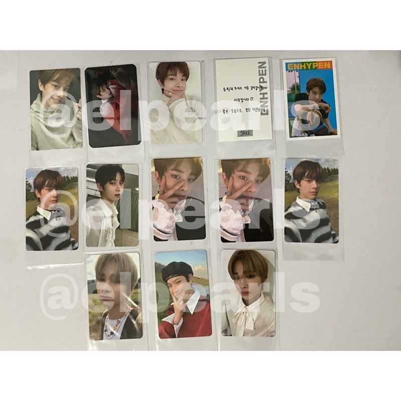 Enhypen Jake Sunoo Ni-Ki Photocard BDO dawn dusk, mecima, lighstick, memopad, season greeting, Qoo10