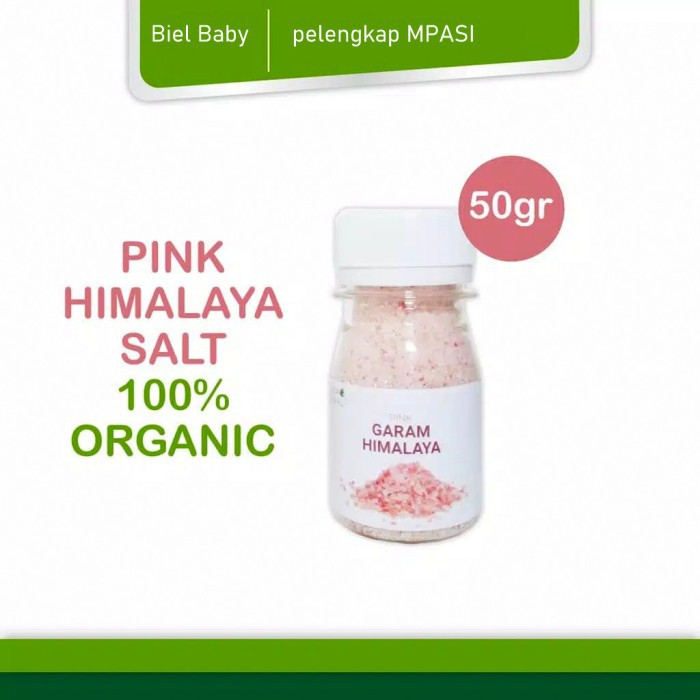 

himalaya pink salt pengganti garam untuk MPASI alami 50 gram dan 100gram