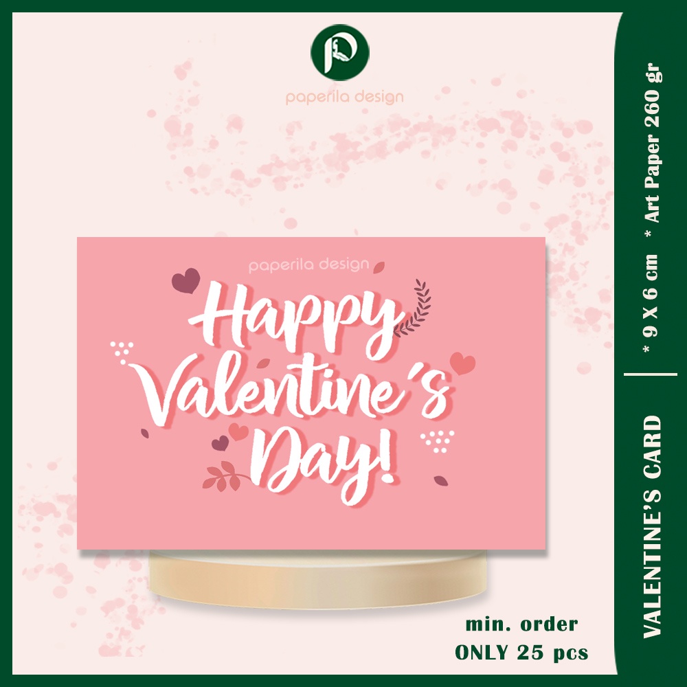 Valentine Card | Kartu Ucapan Valentine | Greeting Card | Hang Tag