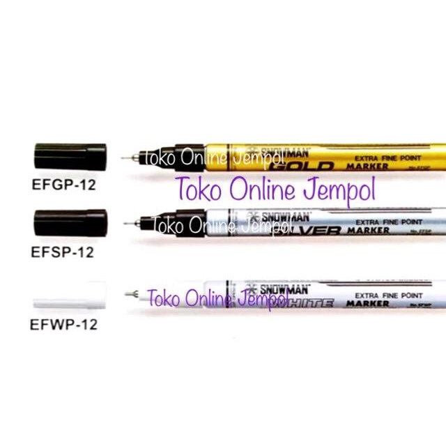 

Mantap Extra Fine Spidol Plastik Kaca Snowman Fine Seri Ef Marker Atk1211Sm Diskon
