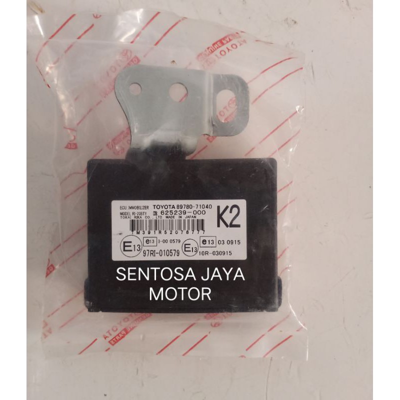 ECU IMMOBILIZER COMPUTER INNOVA HILUX FORTUNER 2011 2012 2013 2014 2015 ASLI 89780-71040 ORIGINAL