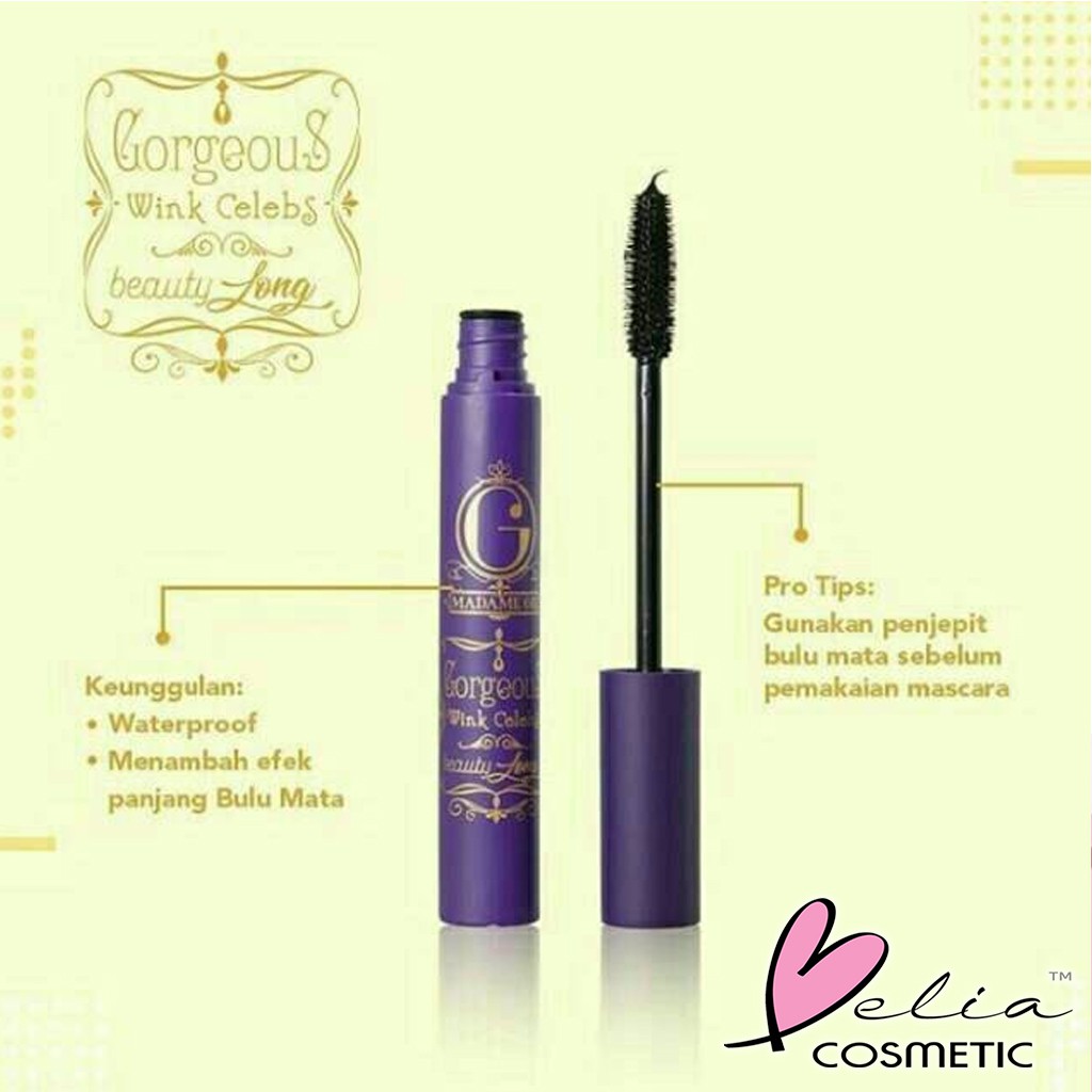 ❤ BELIA ❤ MADAME GIE Mascara Gorgeus Wink Celebs Beauty Long, Pretty Thick, False Lash 2in1 MASKARA Madamegie Gisella