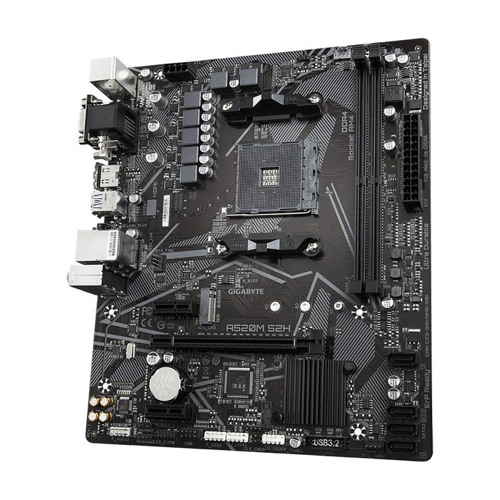 Gigabyte A520M-S2H (AM4, A520, DDR4, USB 3.2, SATA3)