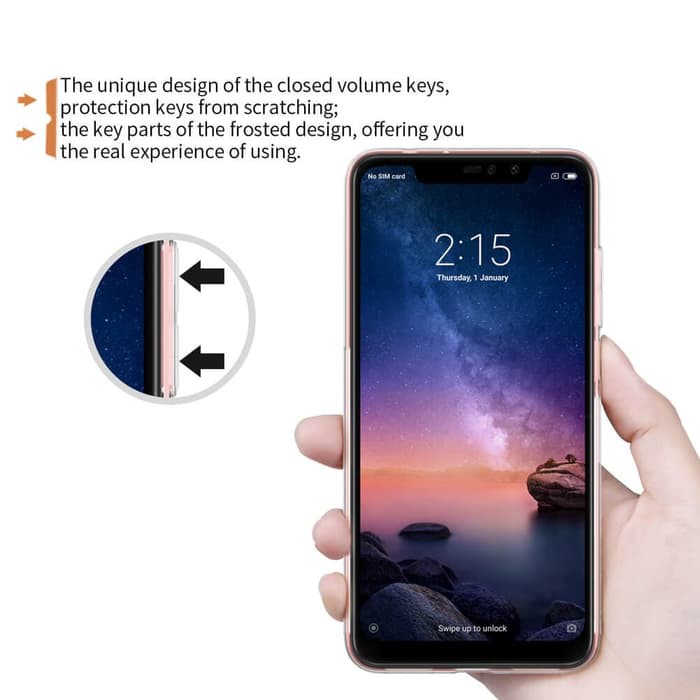 Case XIAOMI Redmi Note 6 Pro Softcase Transparan TPU Original