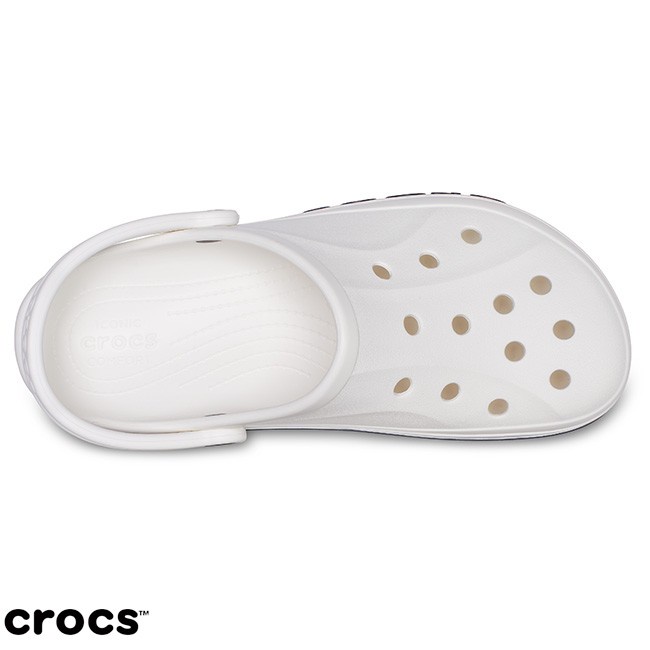 Crocs Baya Clog / Sandal Unisex  / Sandal Crocs /  Baya Clog / Sandal Pria / Crocs Baya / Sepatu Sandal Perawat - White -205089-126