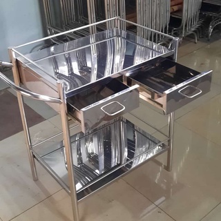 Jual Trolley Instrument Susun Laci Stainless Troli Instrumen