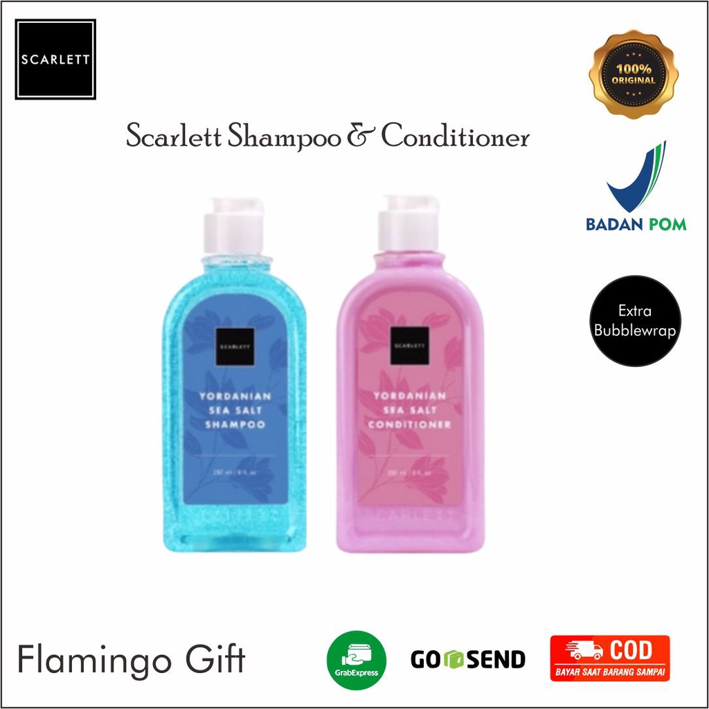 Scarlett Whitening Yordanian Sea Salt Shampoo Dan Conditioner