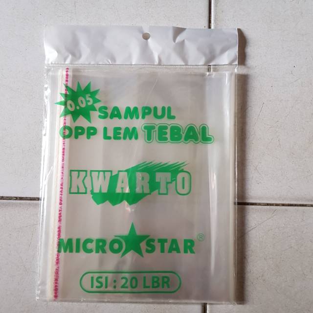 

Sampul Plastik Quarto/ Boxy Lem Tebal