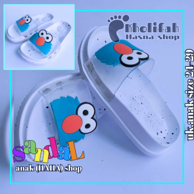 Sandal anak perempuan kokop elmo lucu murah awet DULUK 307D-1 24-29