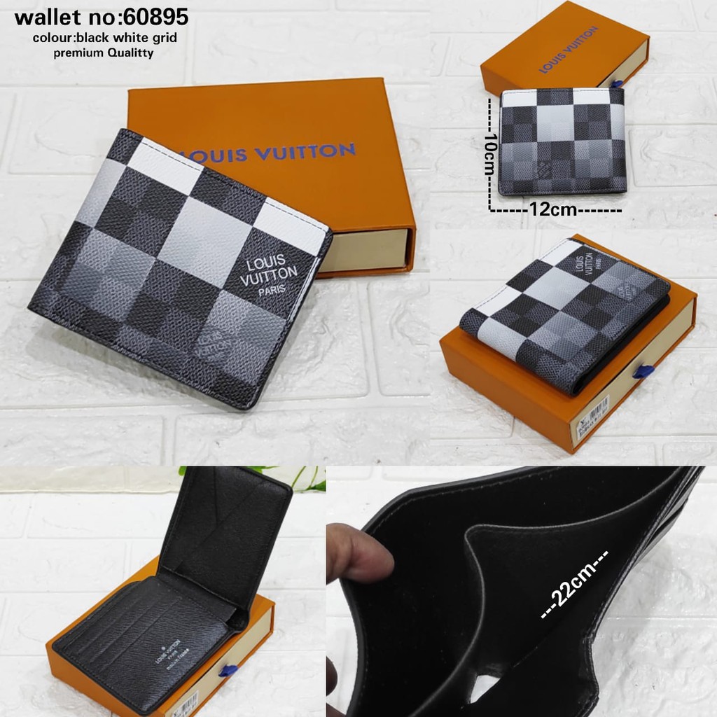 Dompet Pria Mono Emboss Dompet Kartu  Dompet Lipat Pendek + Box Premium