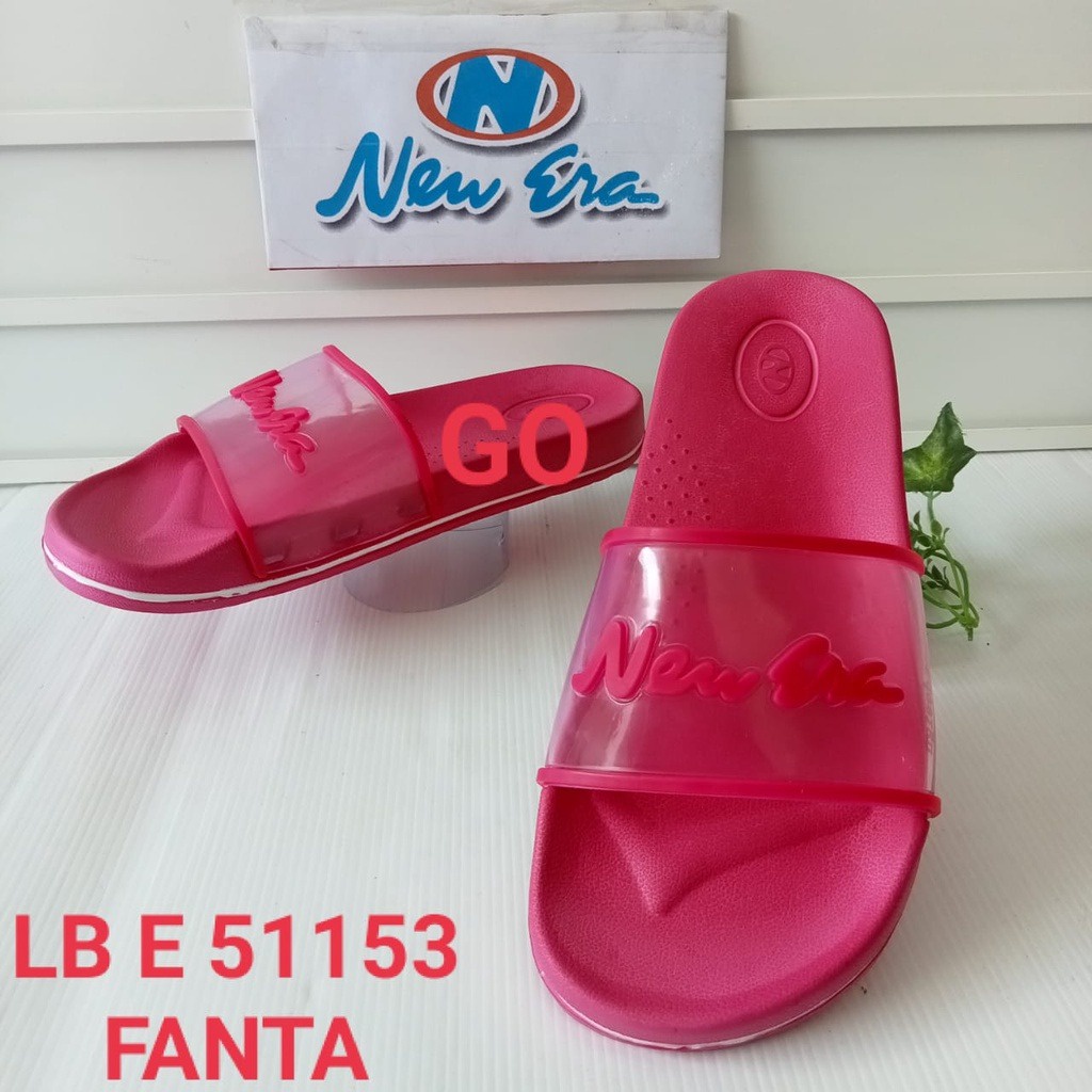 sogo NEW ERA LB E 51153 Sandal Cewek Slop Jelly Bening