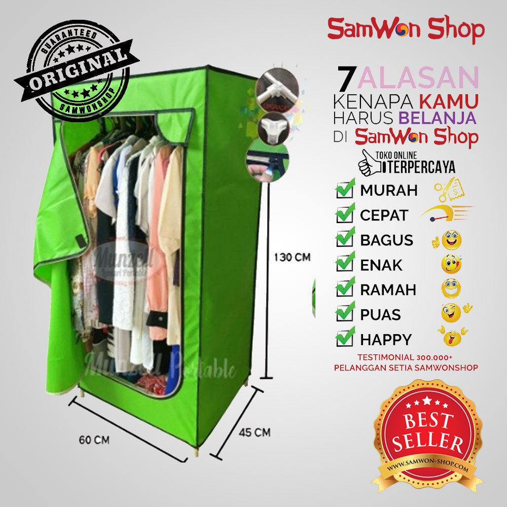 Lemari Pakaian Munzell LPF 07 Lemari Baju Gantung 1 Sekat Lemari Pakaian Munzell LPF 07 Lemari Baju Gantung 1 Sekat