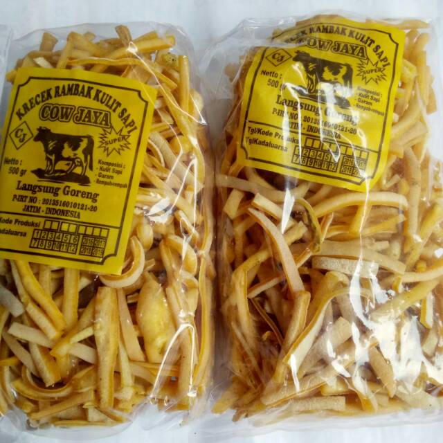 

Produsen Krecek / Krupuk RAMBAK KULIT SAPI SUPER 1 Kg