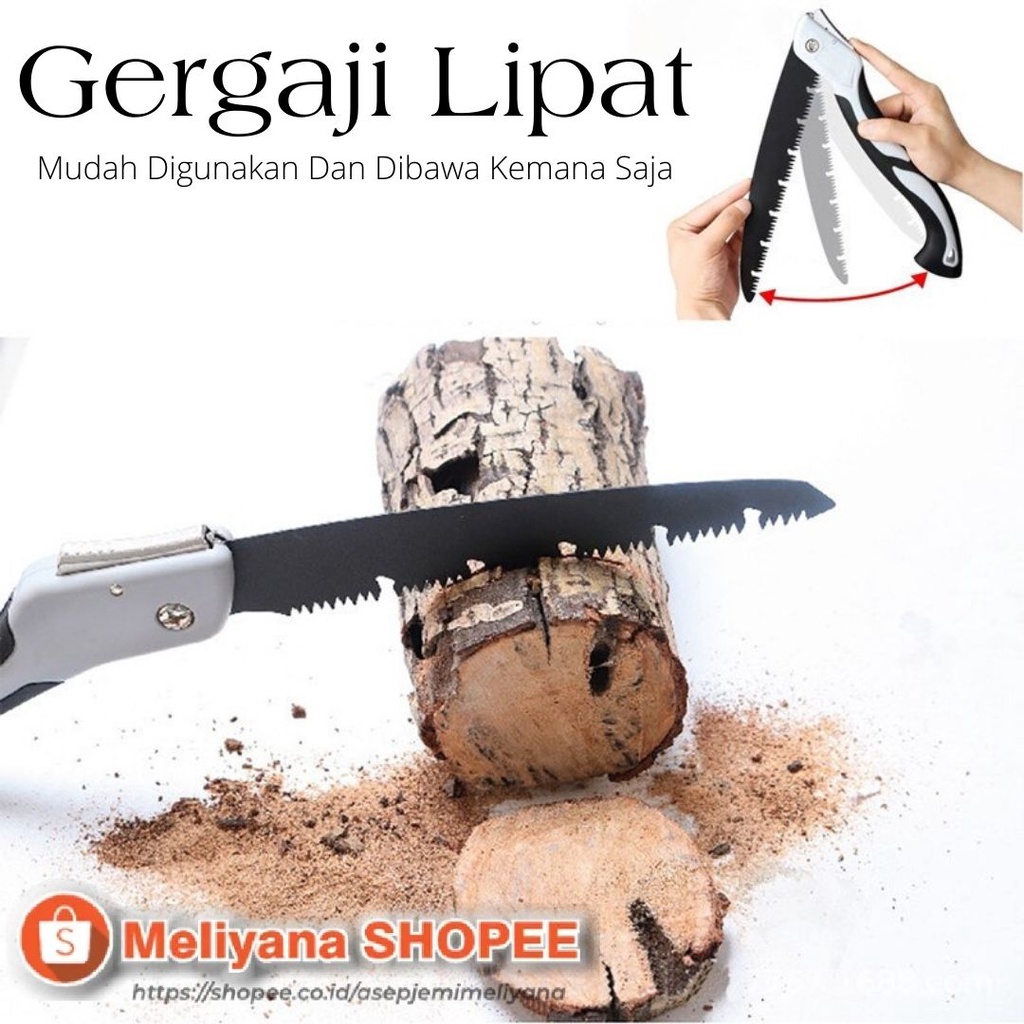 Gergaji Pisau Lipat Pemotong Kayu Dahan Portable Folding Saw Fast Cut