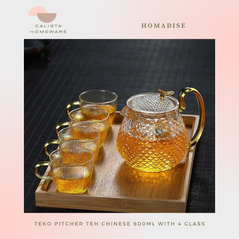 

CSTO- Homadise Teko Pitcher Teh Chinese 600ml with 4 Glass