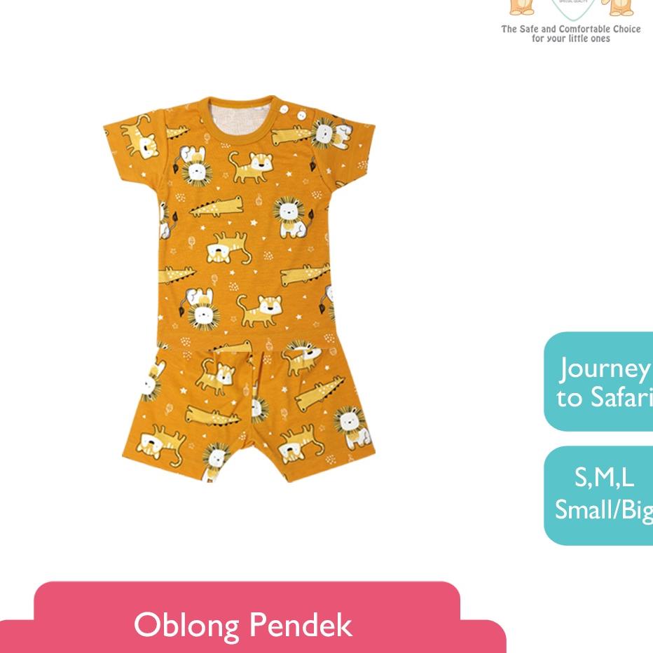 LIBBY Stelan Oblong Pendek Motif Journey To Safari (1 stel)