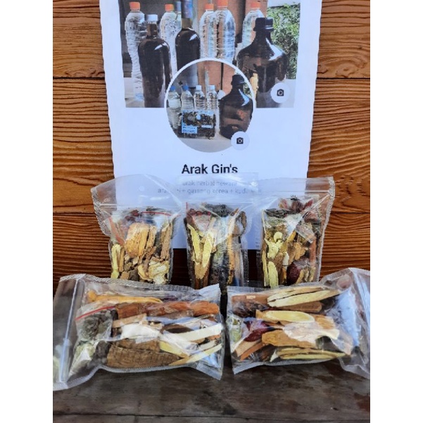 Ramuan Baceman / Ramuan Herbal Untuk Rendaman Arak / Ramuan Arak Ginseng