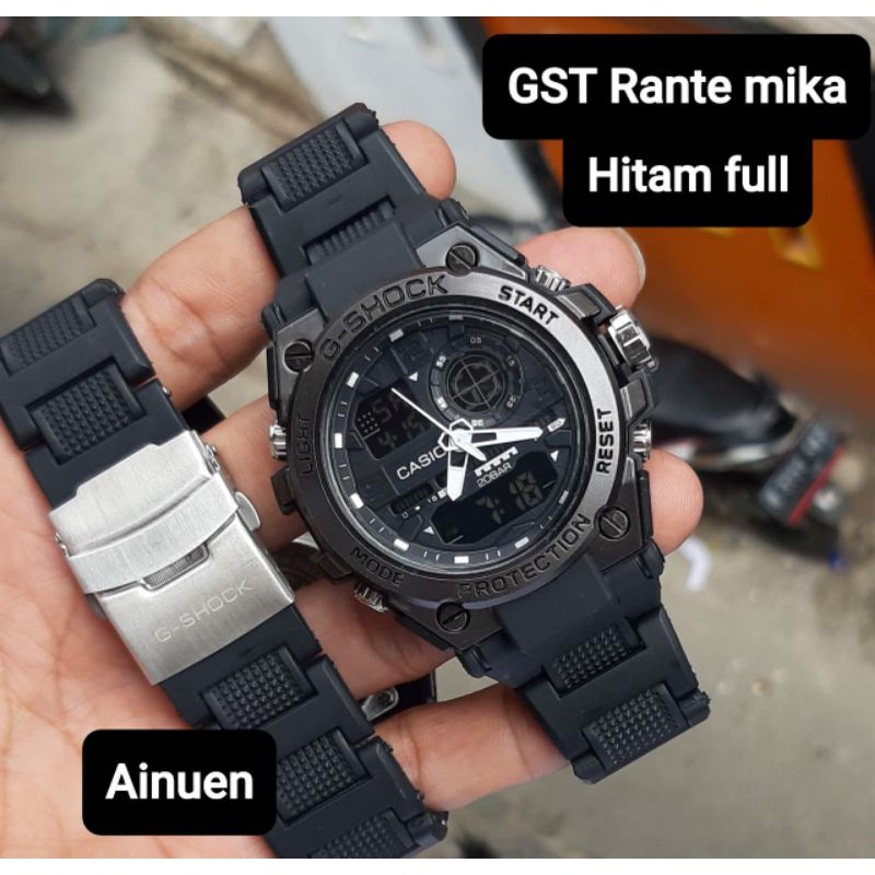 Original Jam tangan G Shock GST8600 Rante mika dan tali karet pilihan warna Premium Kekinian