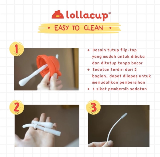 Lollaland lollacup straw sippy cup