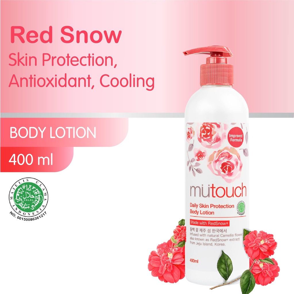 MU TOUCH Body Lotion Red Snow Skin Protection 400ml