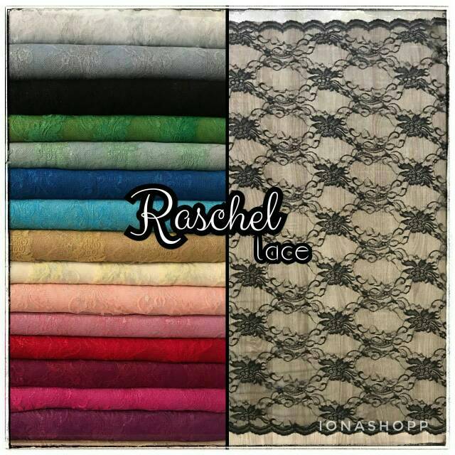 Kain brokat brukat Raschel / brokat lace japan meteran