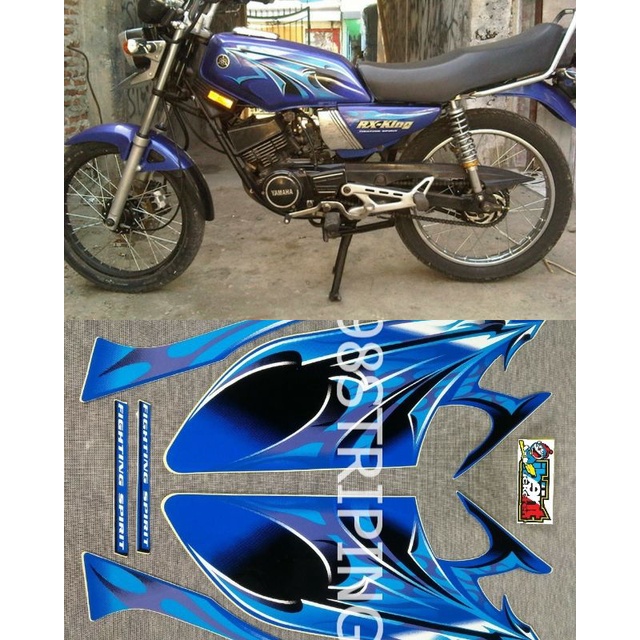 STRIPING RX KING BIRU TAHUN 2006 STIKER LIS STANDAR ORI YAMAHA