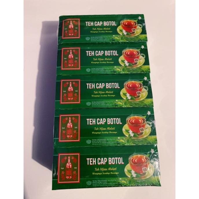 

[COD] 5 Box Teh Celup Cap Botol Hijau isi 25pcs - Teh Celup - Teh Aroma [COD]