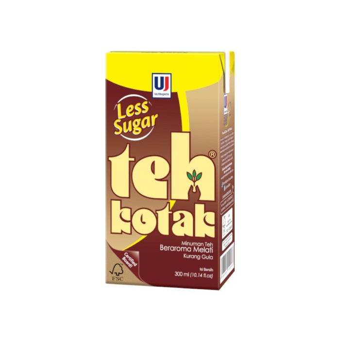 

Ultra Teh Kotak Less Sugar 300 Ml
