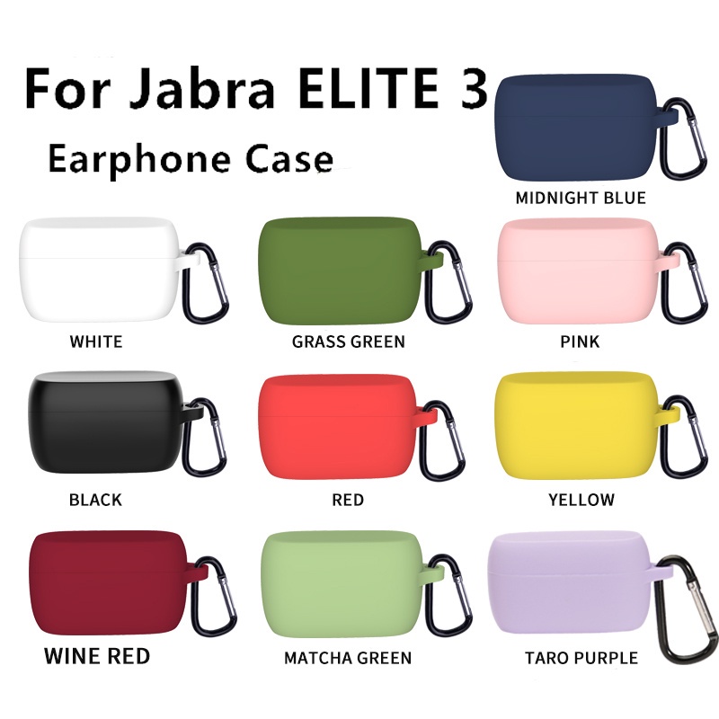 Soft Case Silikon TWS Jabra Elite 2 3 + carabiner