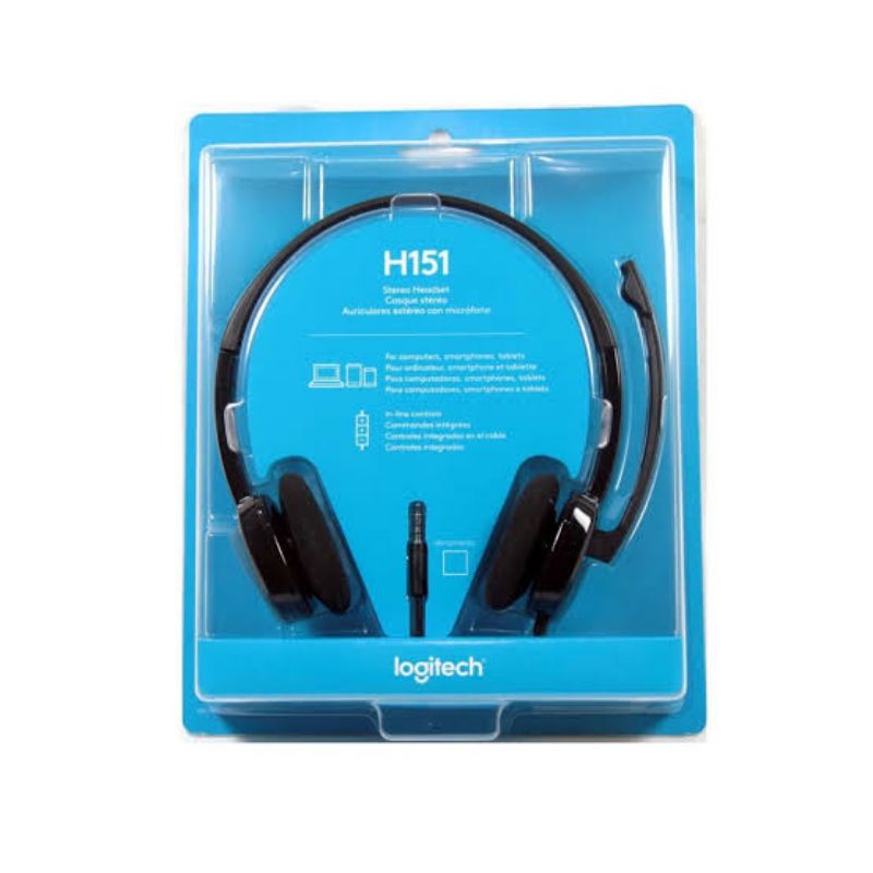 LOGITECH H151 HEADSET LOGITECH jack 3.5mm With Mic ORIGINAL