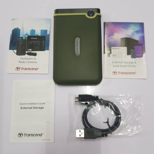 HARDDISK EXTERNAL TRANSCEND STOREJET 25M3 1TB ANTI SHOCK ANTI BANTING