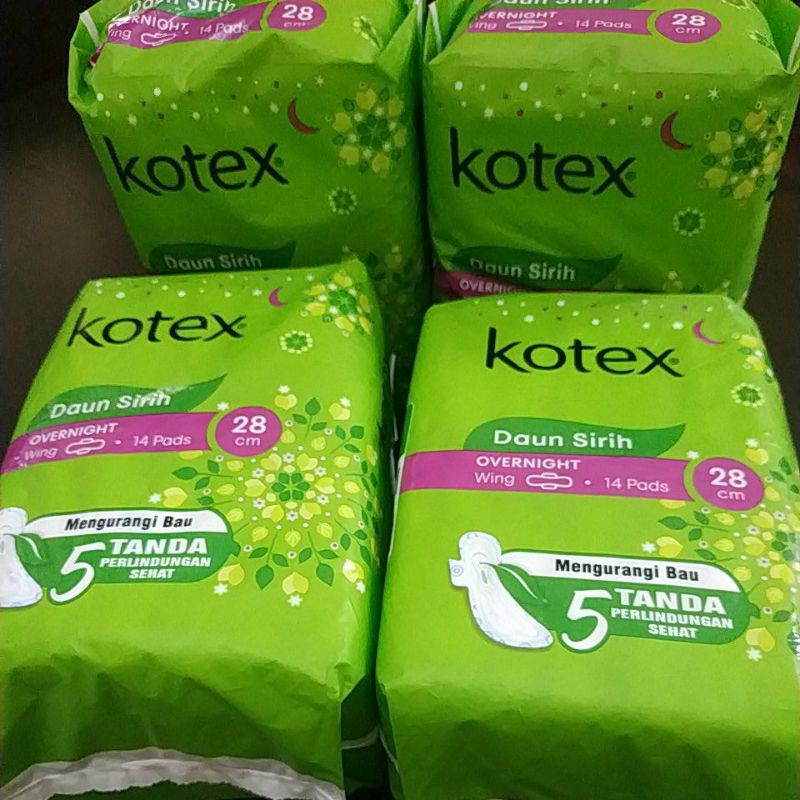 Kotex Daun Sirih Overnight 28 cm (14 pads)