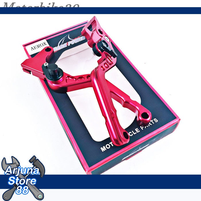 Handle Rem Aerox Lexi Merah Full Aksesoris Variasi