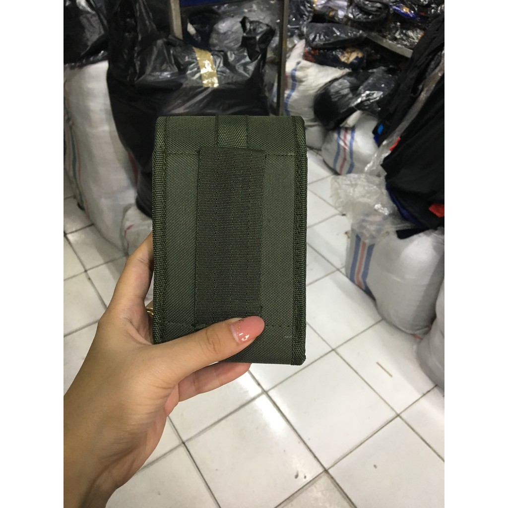 Sarung HP Kanvas Double Tumpuk - Tempat HP Casing HP Army Double