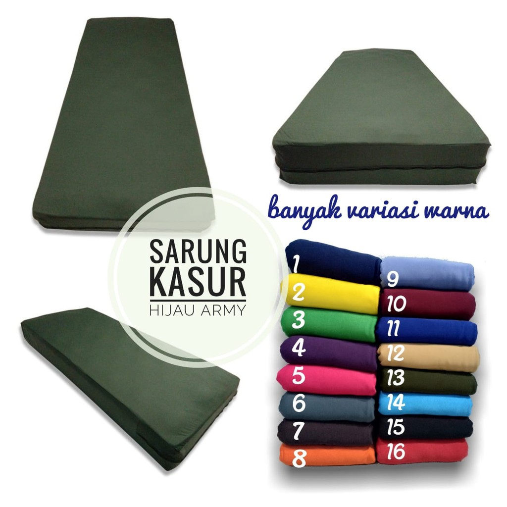 Sarung Kasur UK.80x200x25-30cm POLOS (SPRINGBED) Bahan Kaos