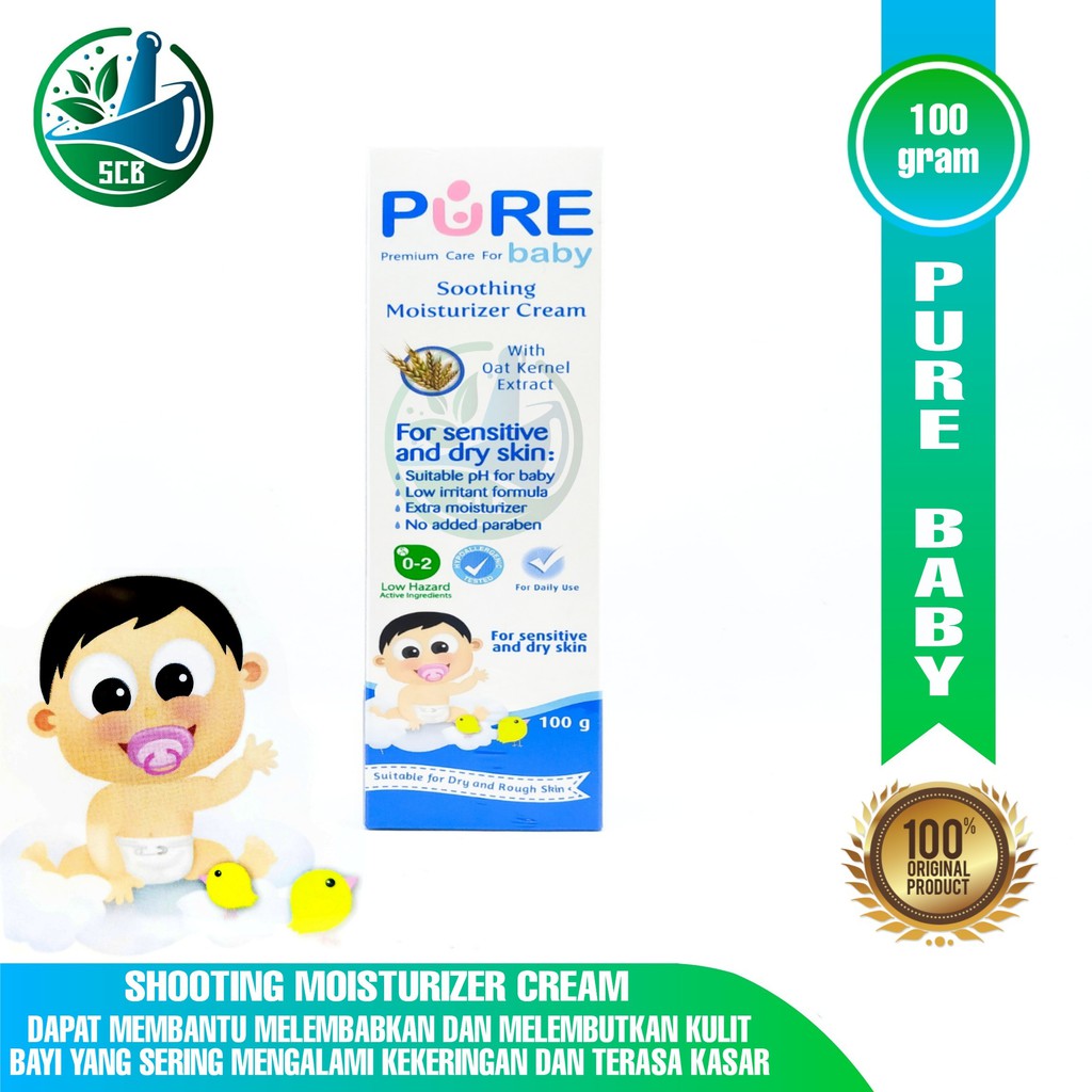 Pure Baby Soothing Moisturizer Cream 100gr (Kemasan Lama)