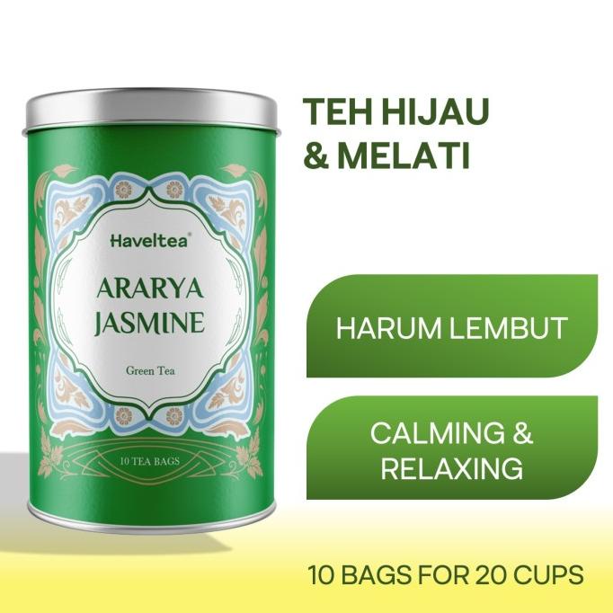 

(BISA COD) ARARYA JASMINE | Big Tin | Haveltea | Teh Melati | Green Tea Jasmine CUCI GUDANG Kode 1163