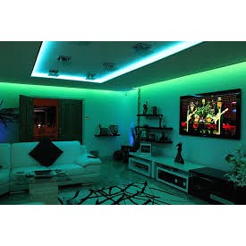 Lampu Led Strip 5 METER RGB Warna Warni AC 220v + Remote + Adaptor set