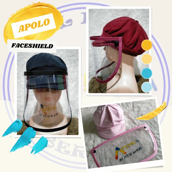TOPI BAYI APOLO / TOPI KEKINIAN APOLO FACESHIELD