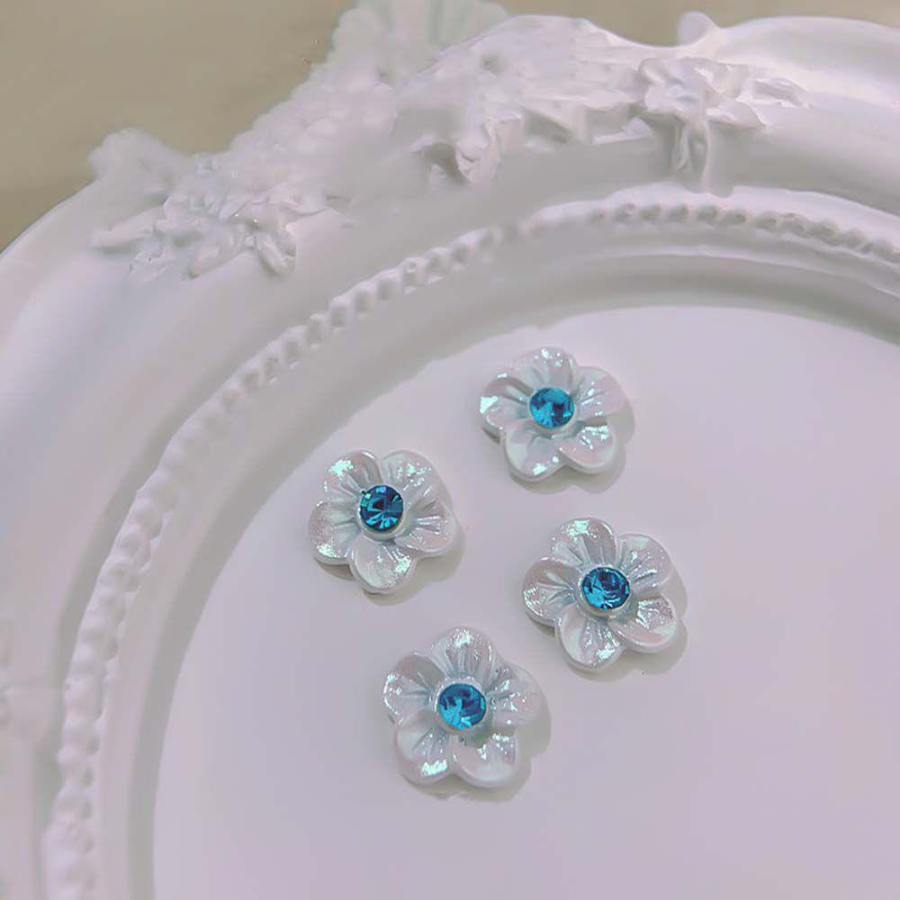 AUGUSTINA Agustinina Bunga Perhiasan Kuku Lucu Musim Semi Musim Panas Manicure Baroque Gaya Flatback Kuku Aksesoris DIY Dekorasi Kuku