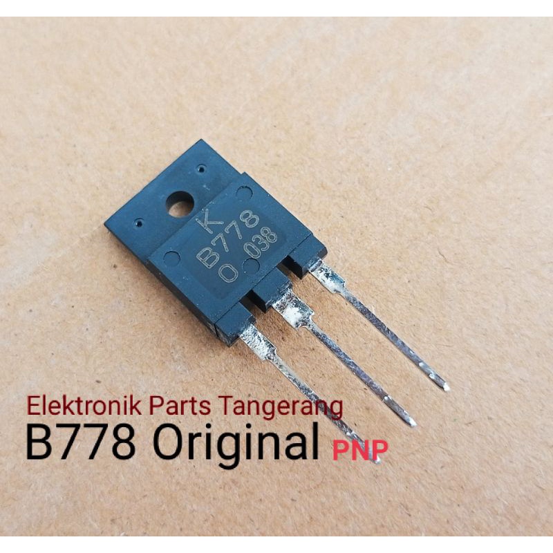 Jual TRANSISTOR B778 ORIGINAL (NO SET/ SEBELAH) TRANSISTOR B778 NPN