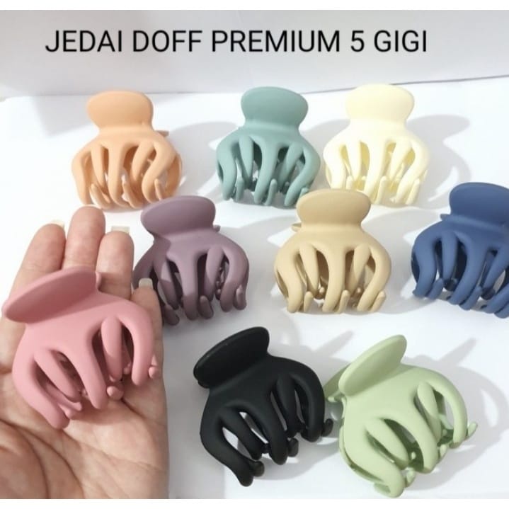 JEDAI Doff Jepitan Rambut 3 cm 5 cm Bahan Tebal