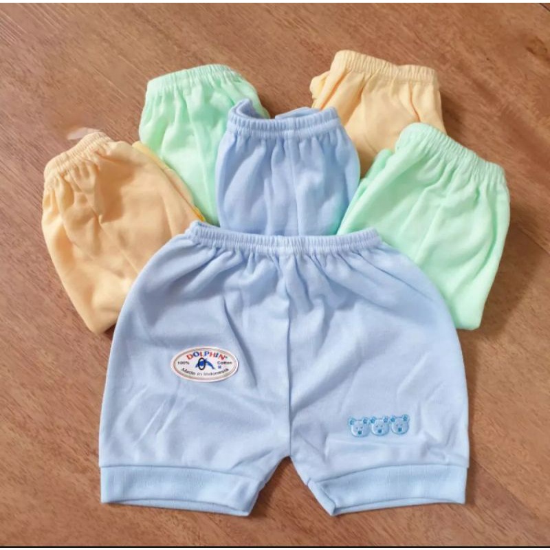 6pcs Celana Pendek Dolphin // Celana Pendek bayi // Mix 3 Warna