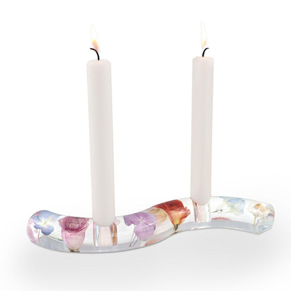 R-flower Candle Holder Cetakan Silikon Dekorasi Desktop Membuat Alat DIY Epoxy Resin Mold