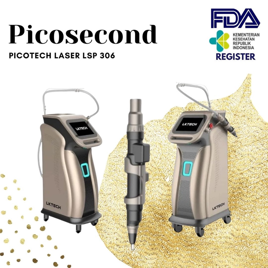 Beauty tools picotech laser picosecond hapus tatto flek removal blackdool whitening peremajaan eye brow remover new tech