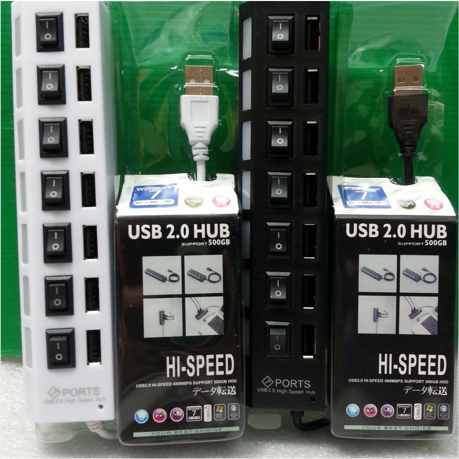 USB hub 7 port dengan saklar on/off