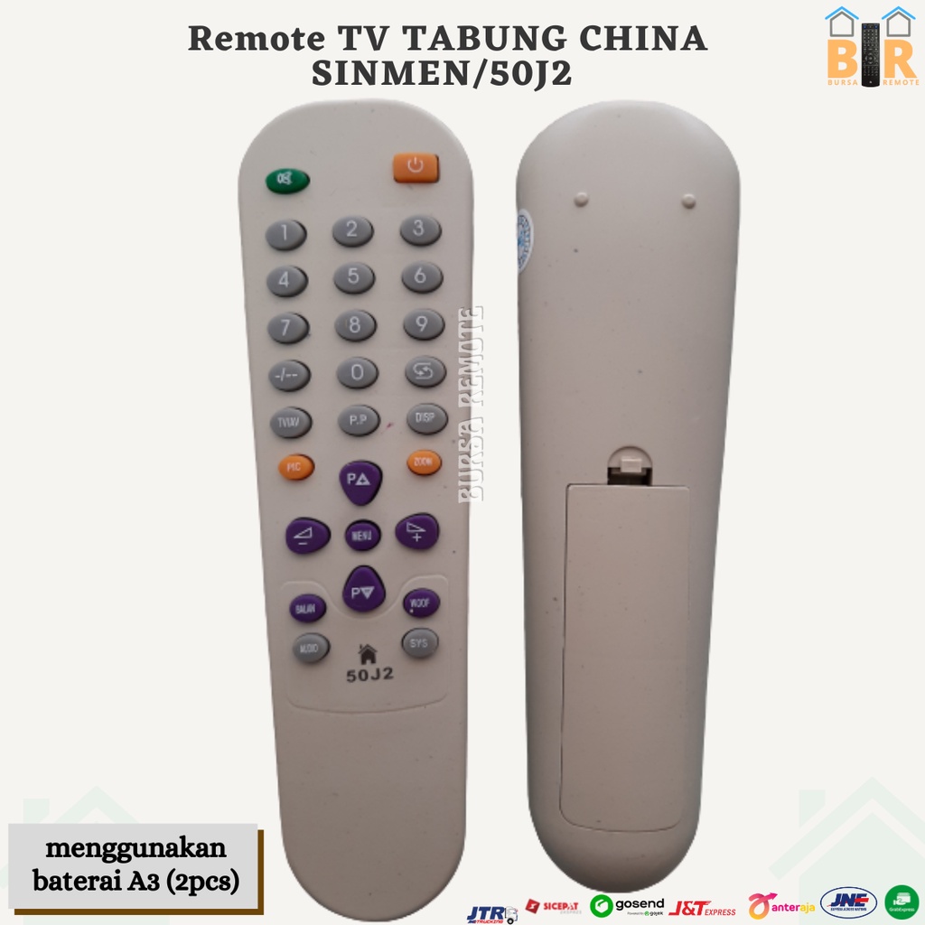 Remot Remote TV TABUNG CHINA SINMEN 50J2