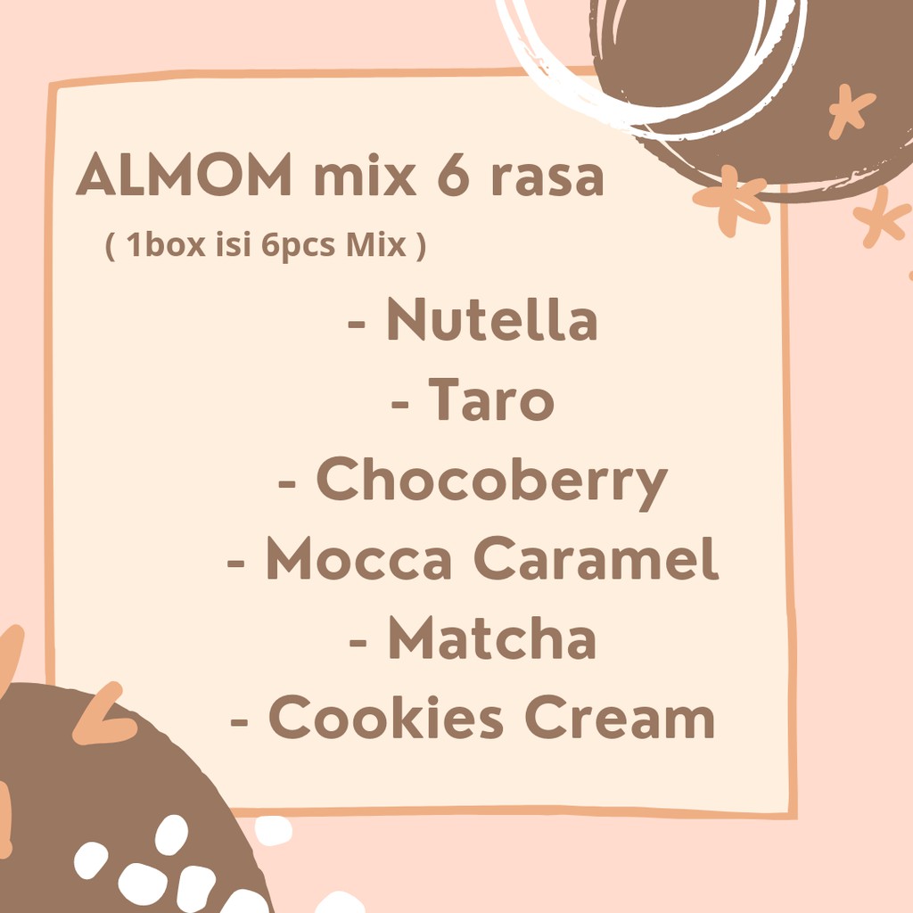 ALMOM Susu Bubuk Almond Pelancar Asi / Asi Booster Sari Almond / LEMOM Tea Teh / KUKIMOND Cookie