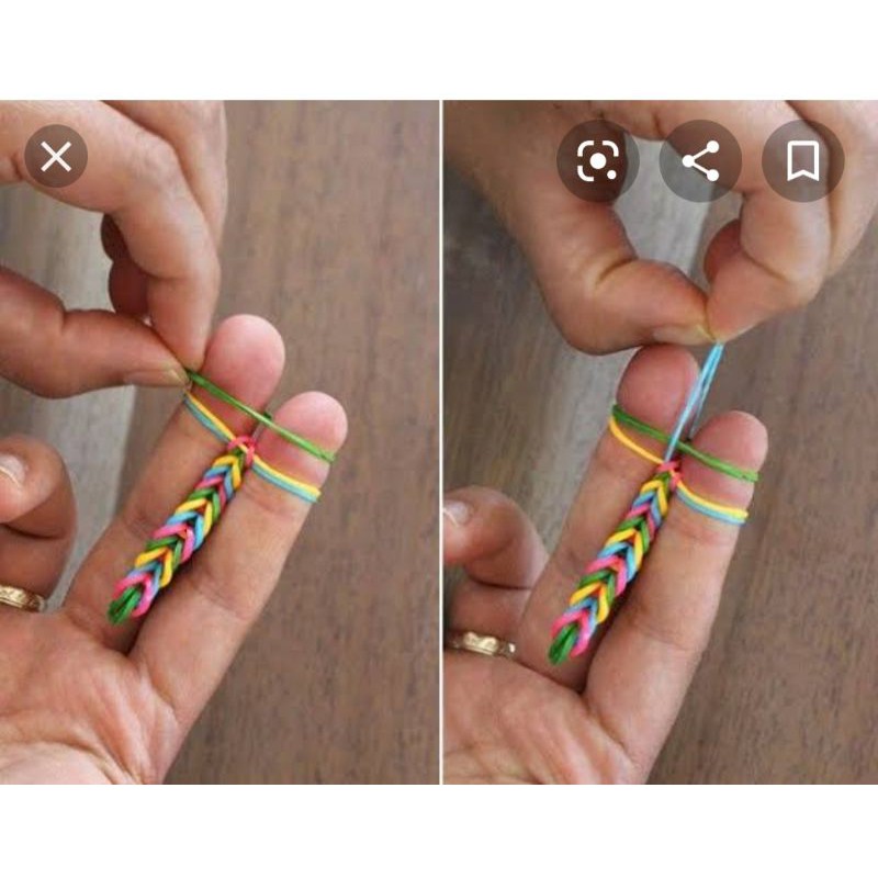 Mainan Edukasi Bracelet Craft Kit ( Loom bands ) merajut gelang karet