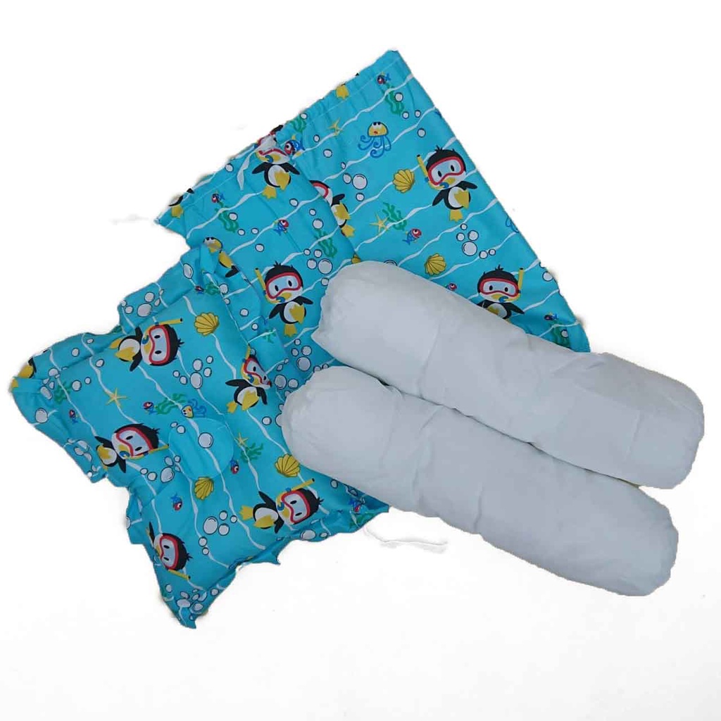 BISA COD TERMURAH (SR)  SET BANTAL PEYANG + 2 GULING( SARUNG GULING BISA DILEPAS + FREE POUCH) // KE